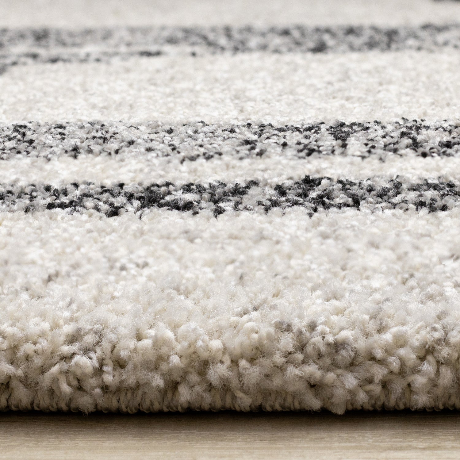 Marquee Modern Abstract Area Rug - 8' X 11' - Cream/Black