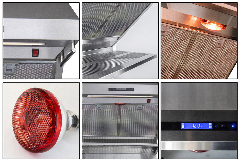 Forno Savona Stainless Steel 30" 600 CFM Wall Mounted Range Hood - FRHWM5029-30HB