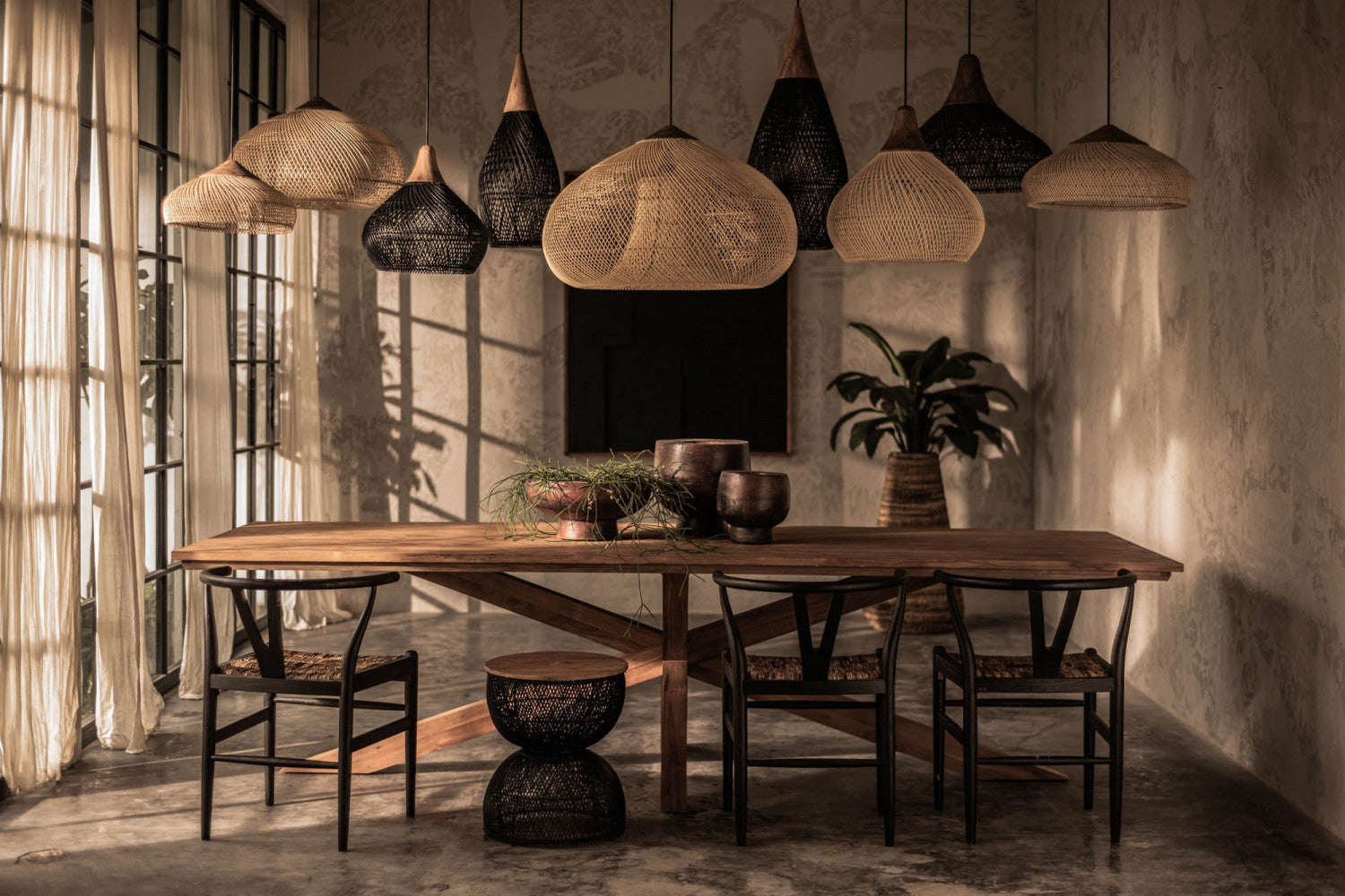 Bayan Banjo Pendant Large - Black