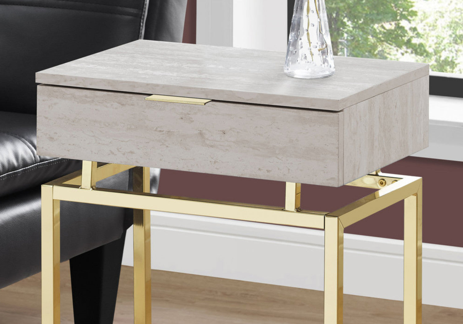 Tula Side Table - Beige