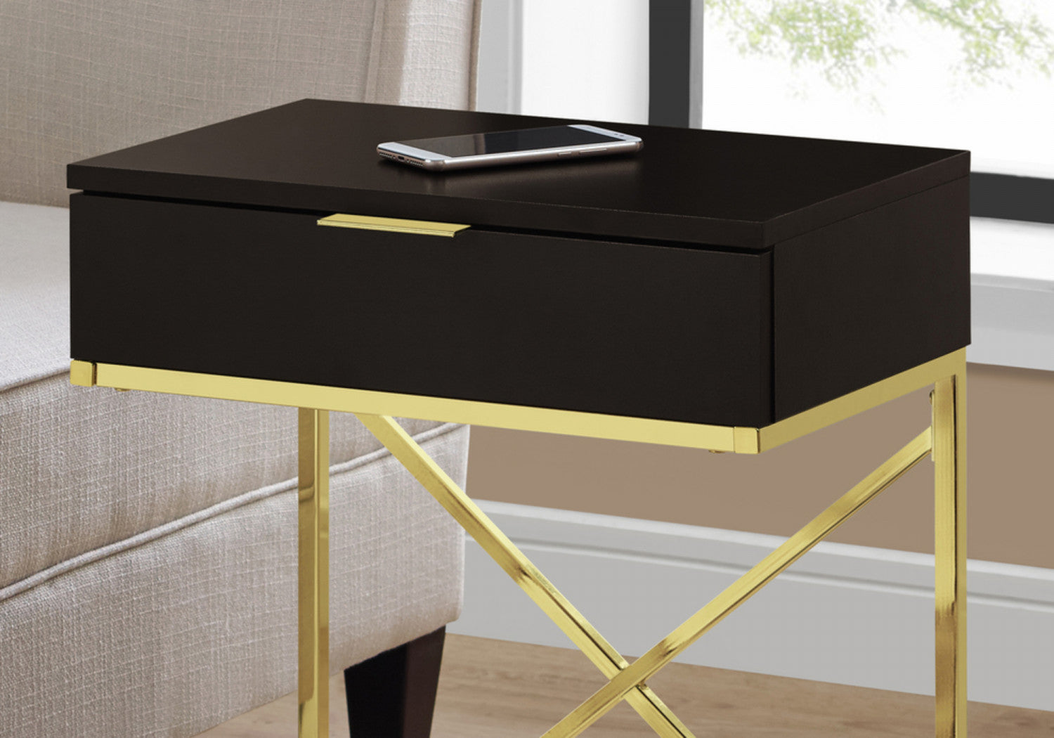 Sienna Side Table - Brown