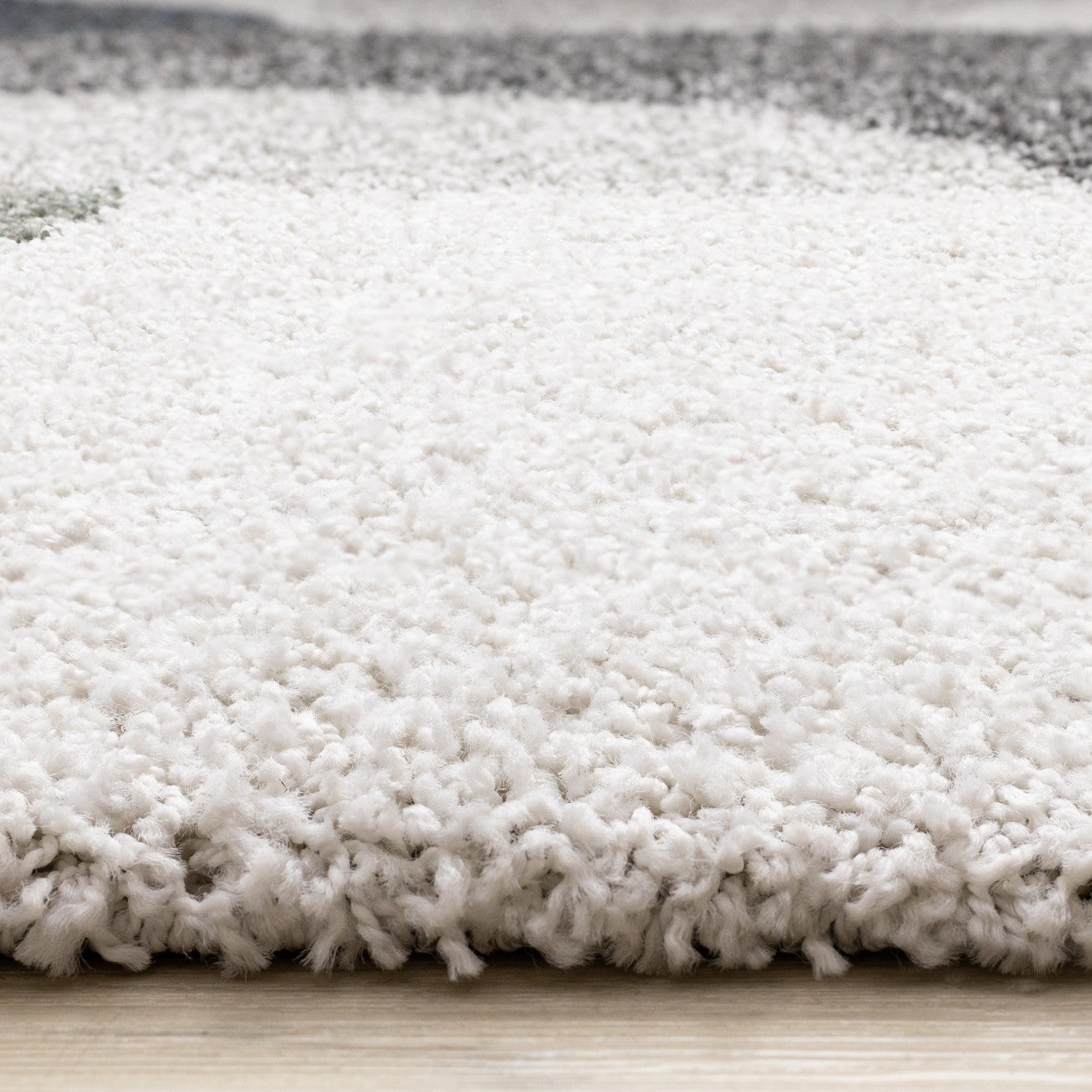 Misha Modern Geometric Area Rug - 8' X 11' - White/Grey