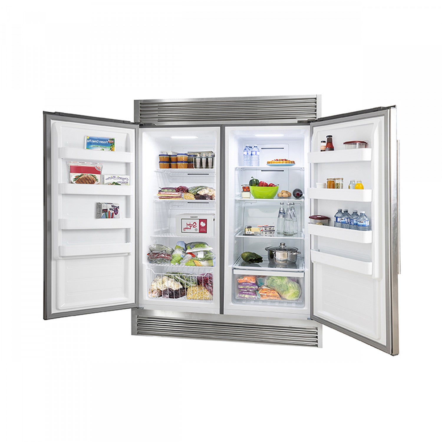 Forno Rizzuto 56" Stainless Steel 2-piece Convertible Refrigerator/Freezer (27.6 Cu. Ft.) - FFFFD1933-60S