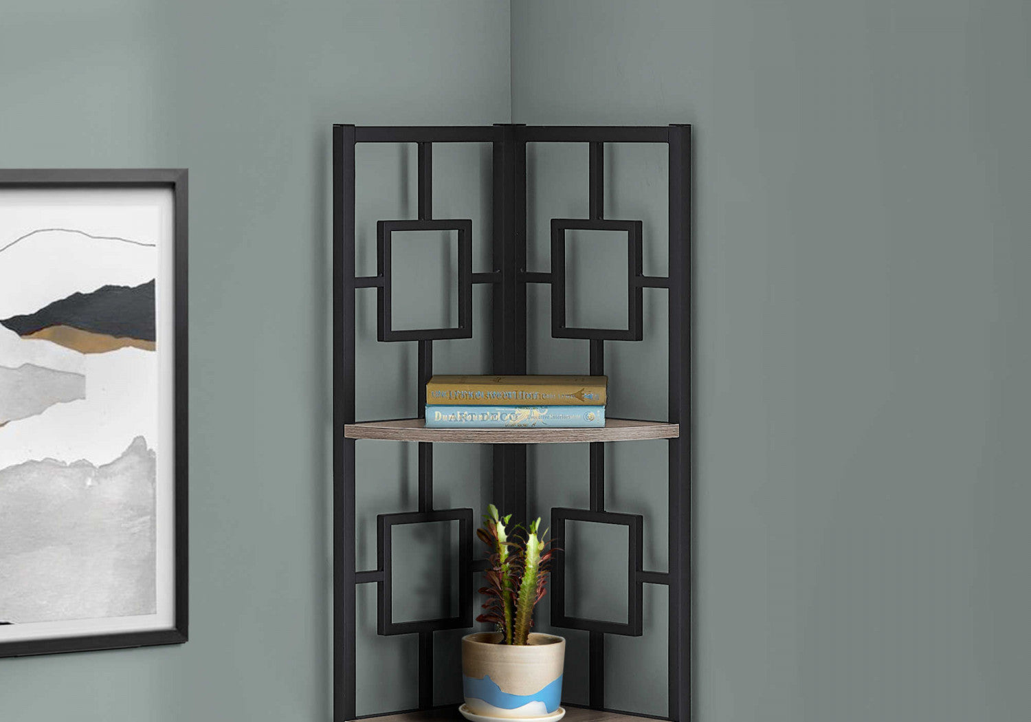 Venn Bookcase - Dark Taupe