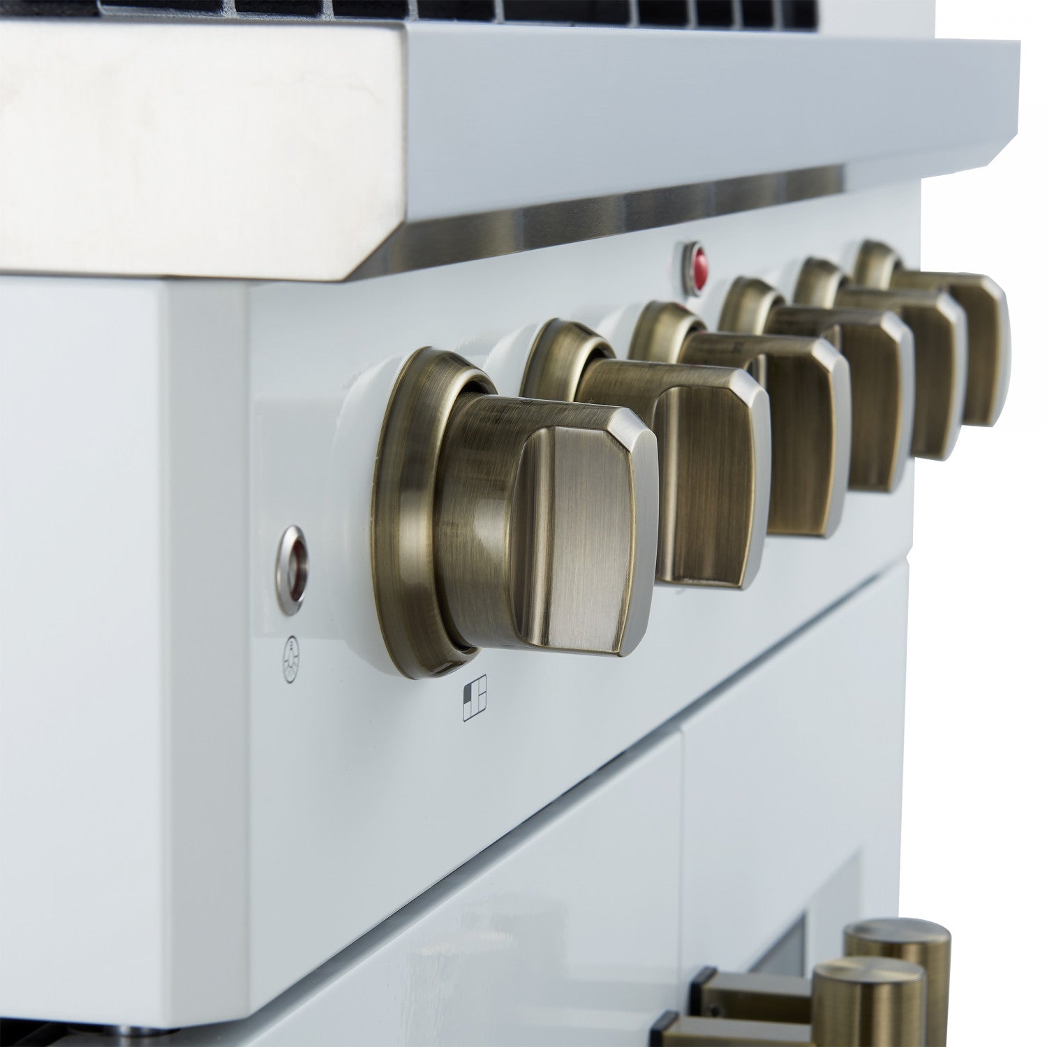 Forno Galiano 30" White French Door Freestanding Gas Range (4.32 Cu. Ft.) - FFSGS6444-30WHT