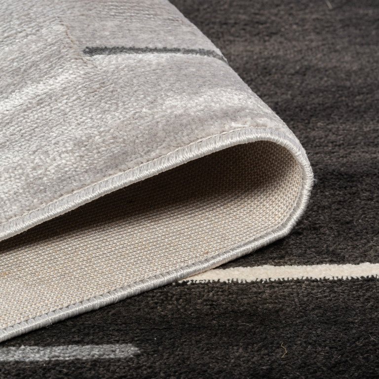 Urbane Modern Rug - 5' x 8' - Grey/Black