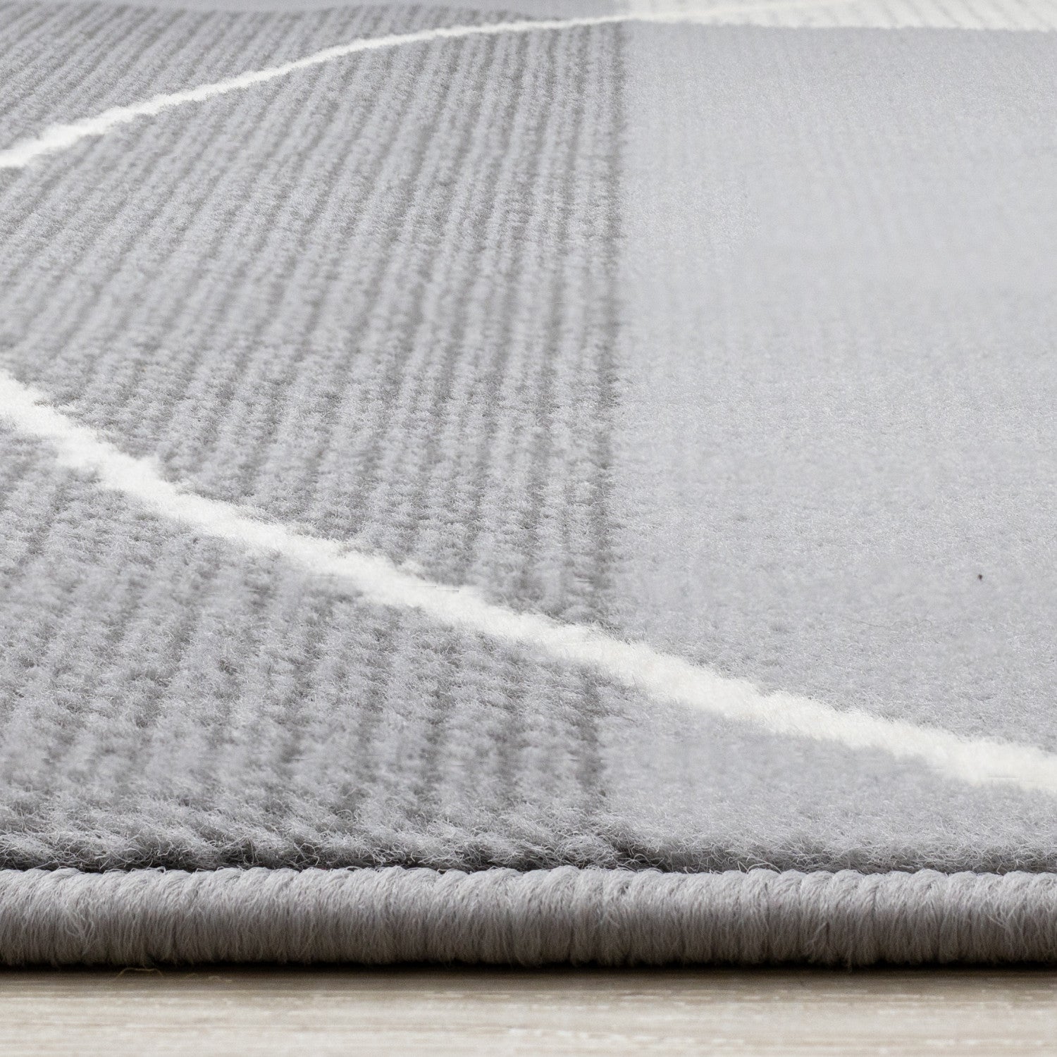 Functional Contemporary Area Rug - 5' X 8' - Grey