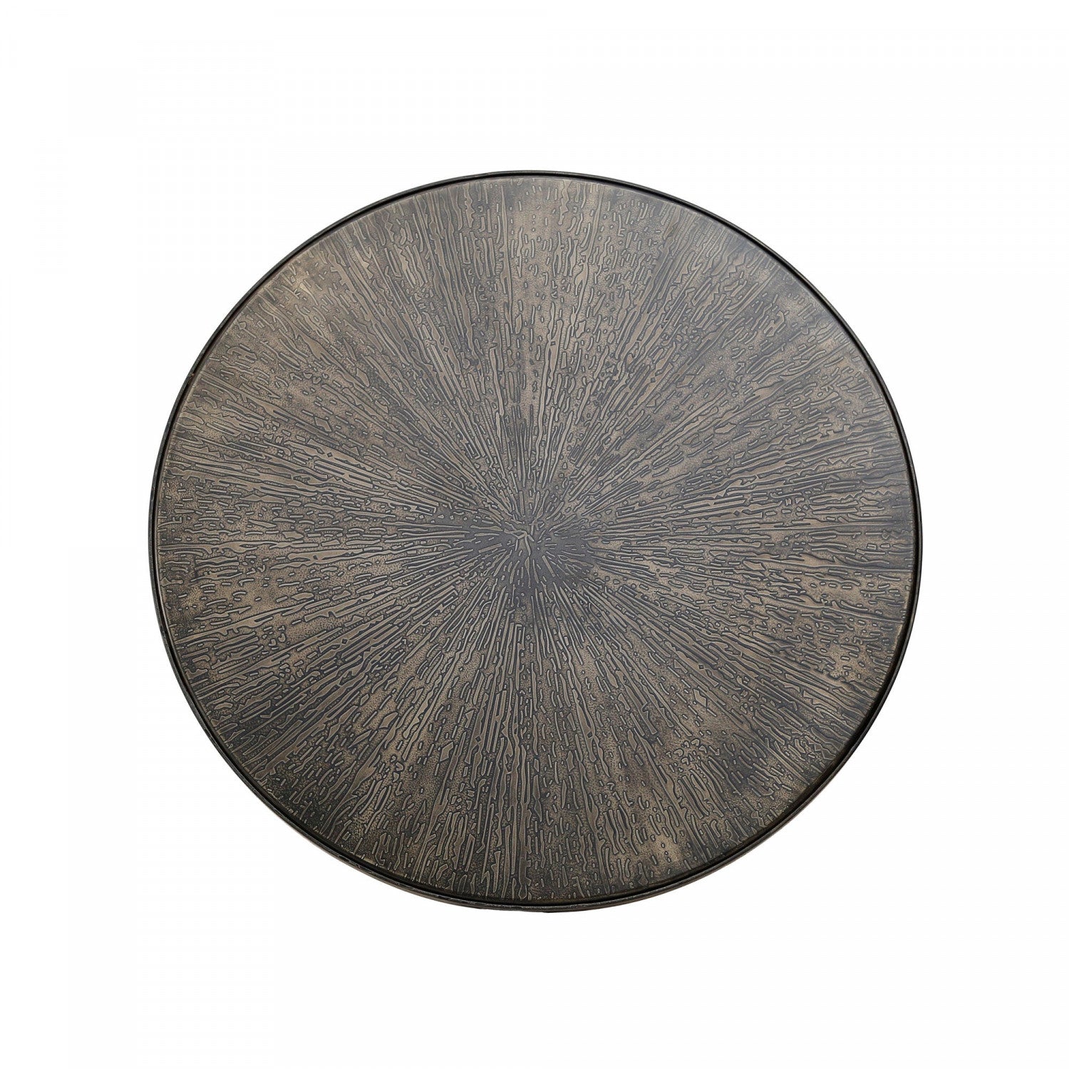 Auren Round Side Table - Bronze