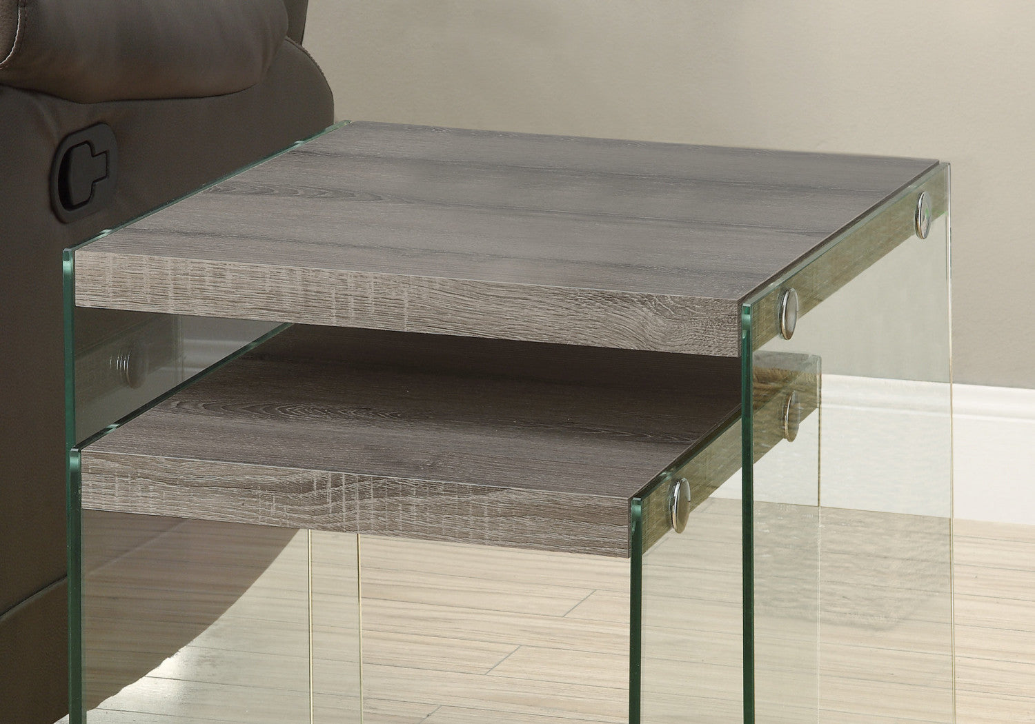 Nivo Nesting Tables - Dark Taupe