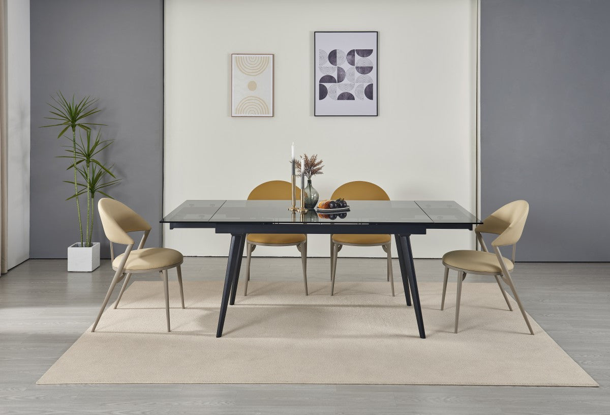 Makena Extendable Dining Table - Black