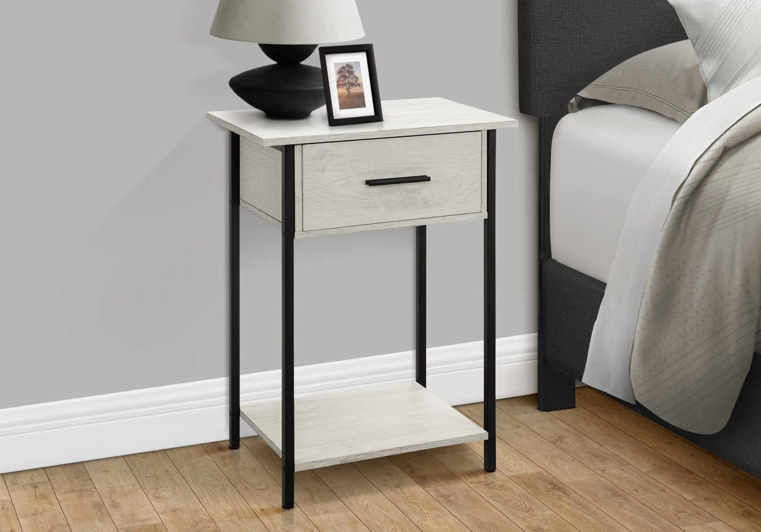 Miko Side Table - Washed Oak