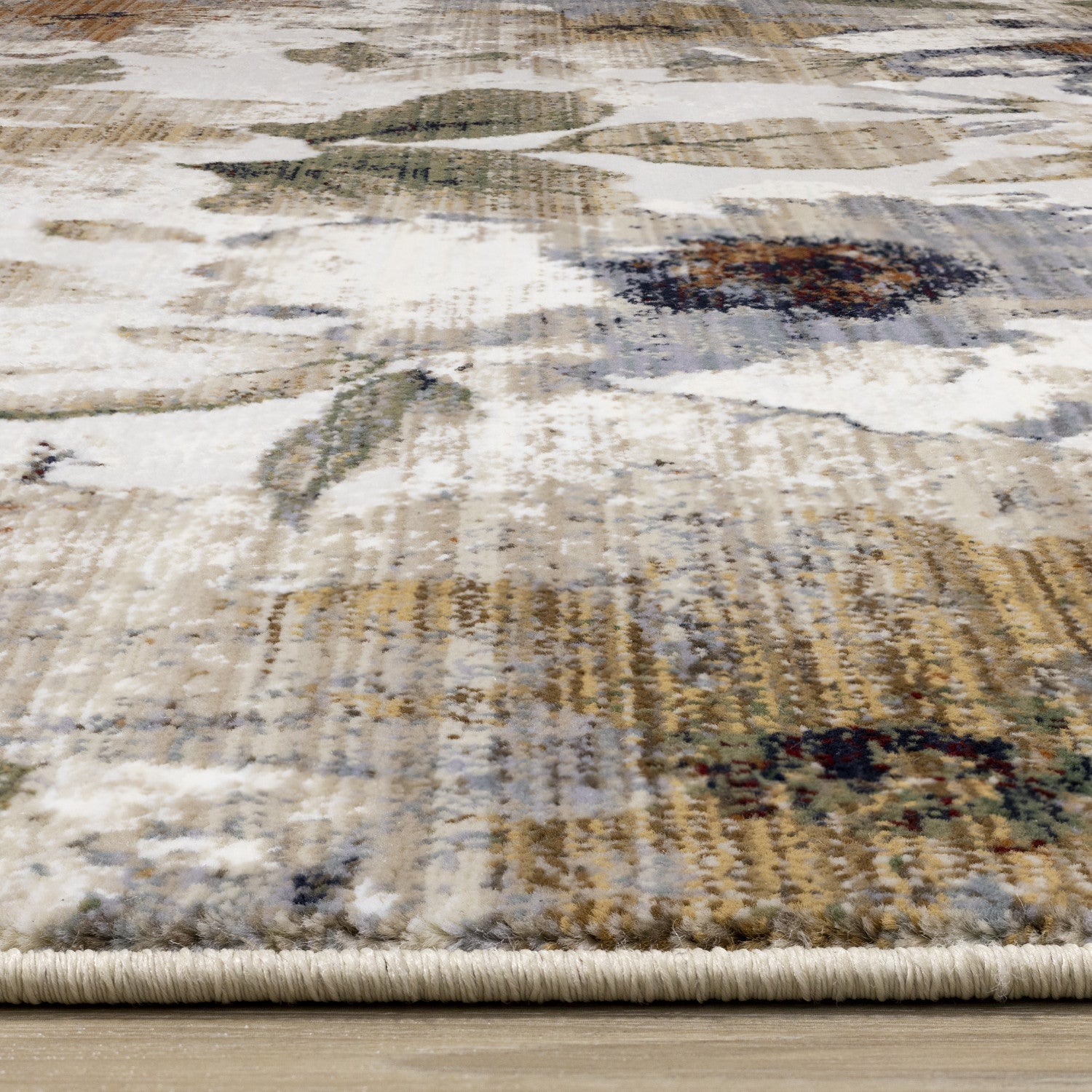 Sterling Contemporary Floral Area Rug - 8' X 11' - Cream/Green/Rust