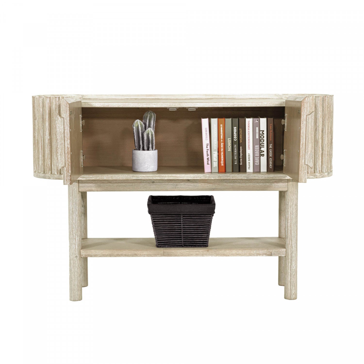 Humbach Console Table - White Washed Natural