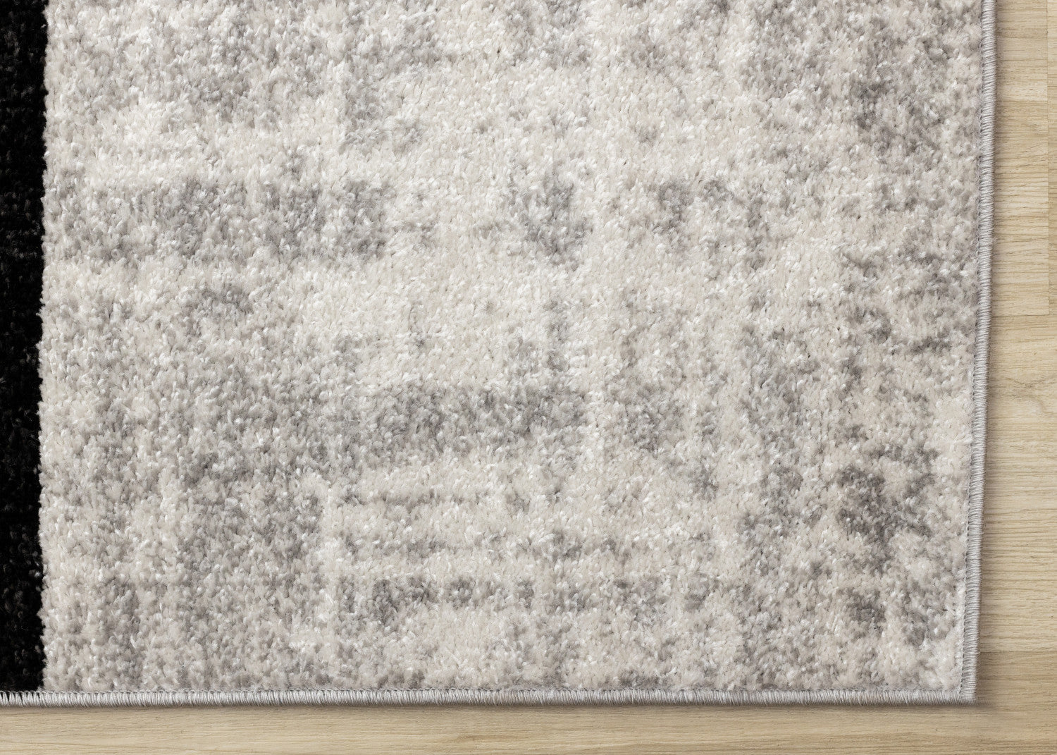 Elise Modern Geometric Area Rug - 8' X 11' - Grey/Black/White