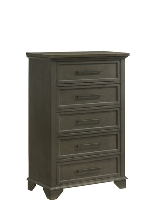 Abigail Commode 5 tiroirs – gris
