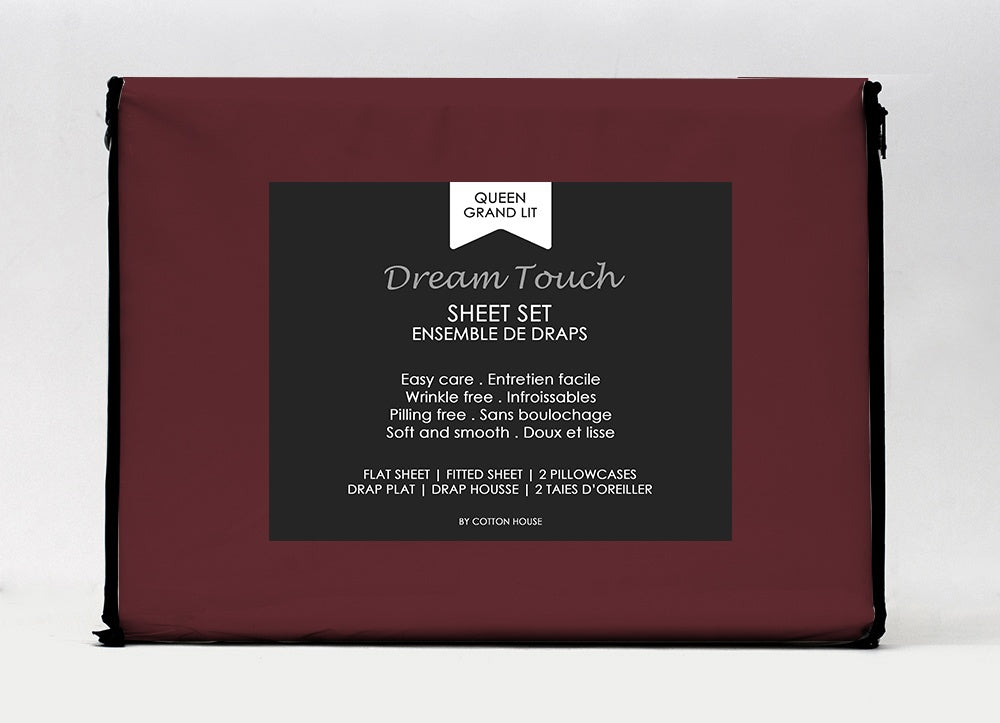 Cotton House Microfibre Queen Sheet Set - Assorted Colours