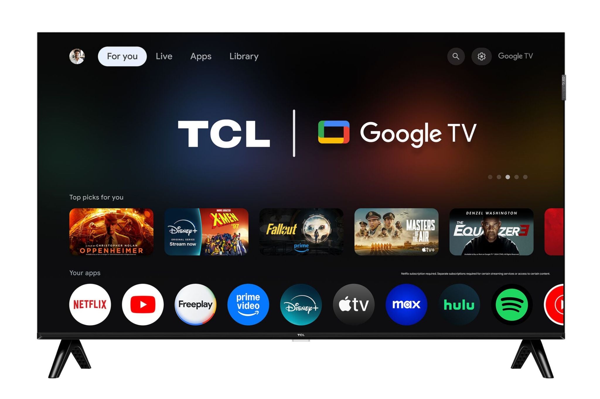 TCL 43" Q3K Series 1080P FHD QLED Smart TV with Google TV – 43Q3K