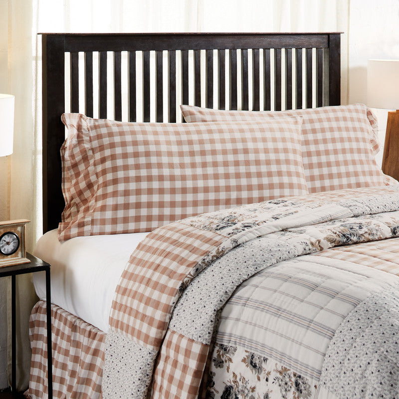 Selena III King Pillow Case - Portabella Check - Set of 2