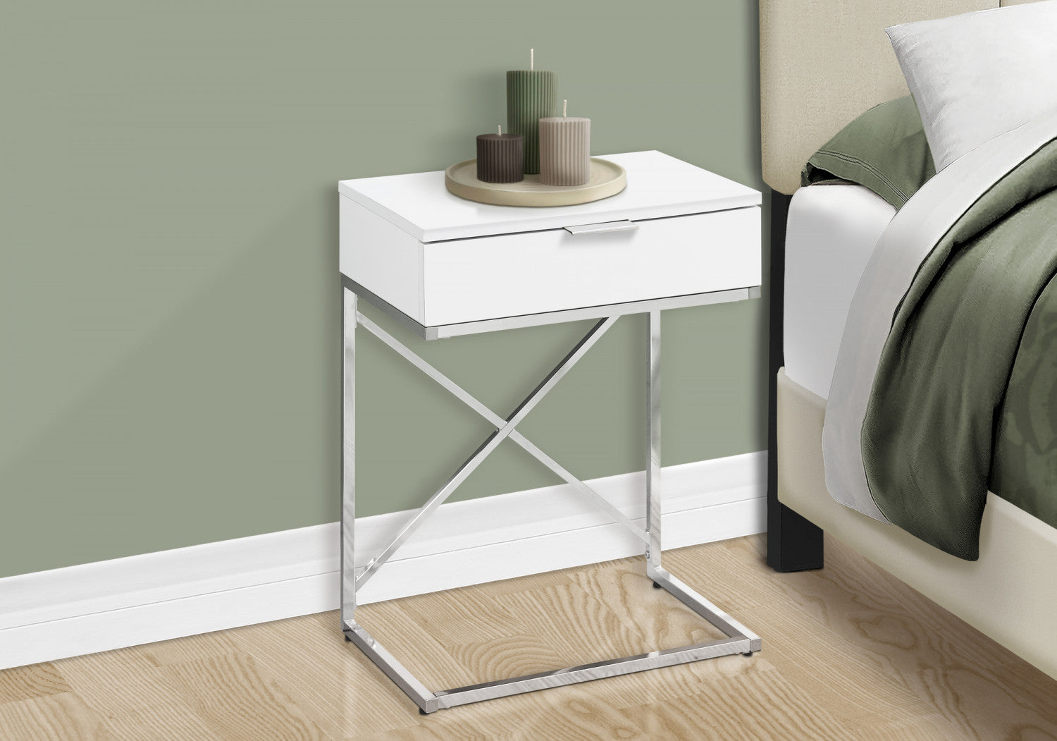 Sienna Side Table - White