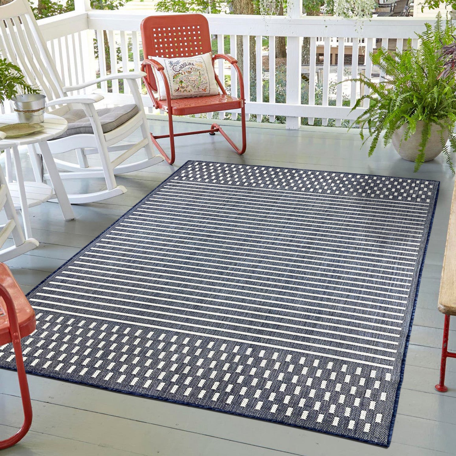 Cabana Casual Indoor/Outdoor Rug - 5' x 7' - Blue