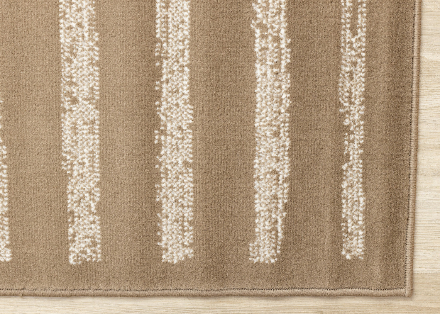 Functional Contemporary Lines Area Rug - 5' X 8' - Brown/Cream