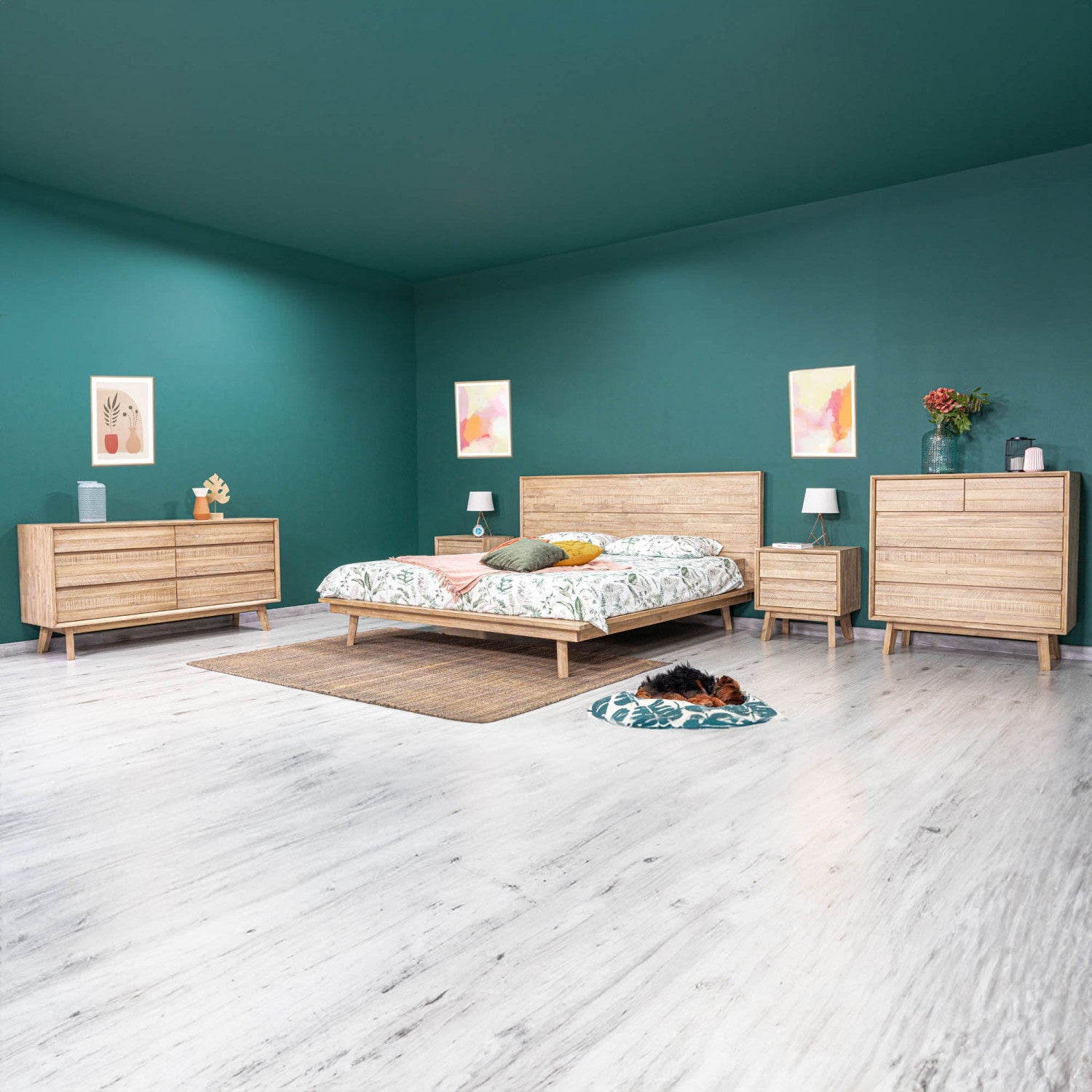 Abenra 2 Drawer Night Table - Light Driftwood