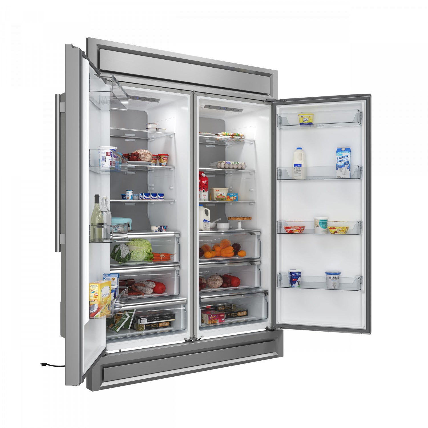 Forno Maderno 60" Stainless Steel 2-piece Built-In Convertible Refrigerator/Freezer (27.2 Cu. Ft.) - FFFFD1722-60S