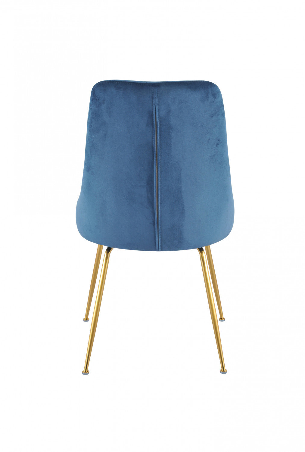 Peacock Velvet Dining Chair - Blue/Gold- Set of Two