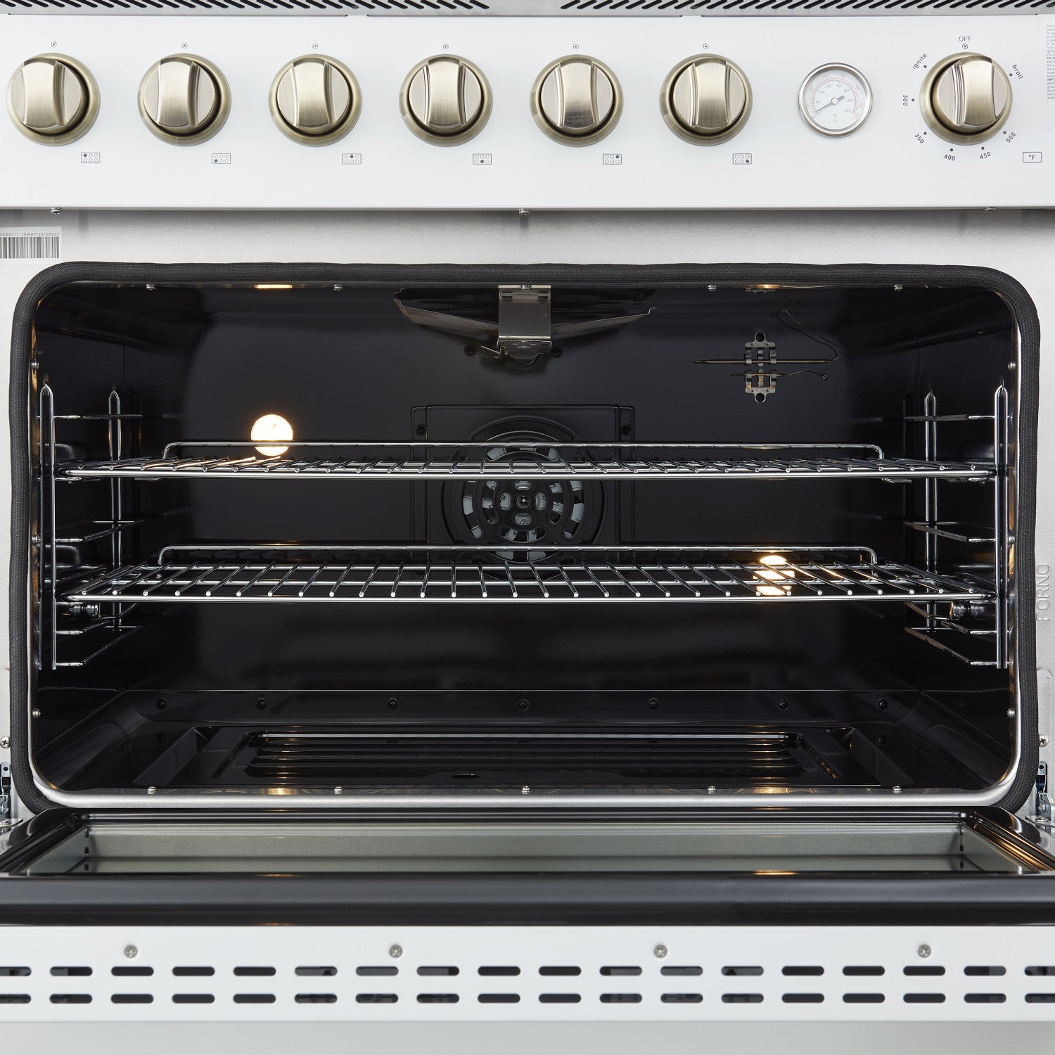 Forno Marco 36" White Freestanding Gas Range (5.36 Cu. Ft.) - FFSGS6277-36WHT