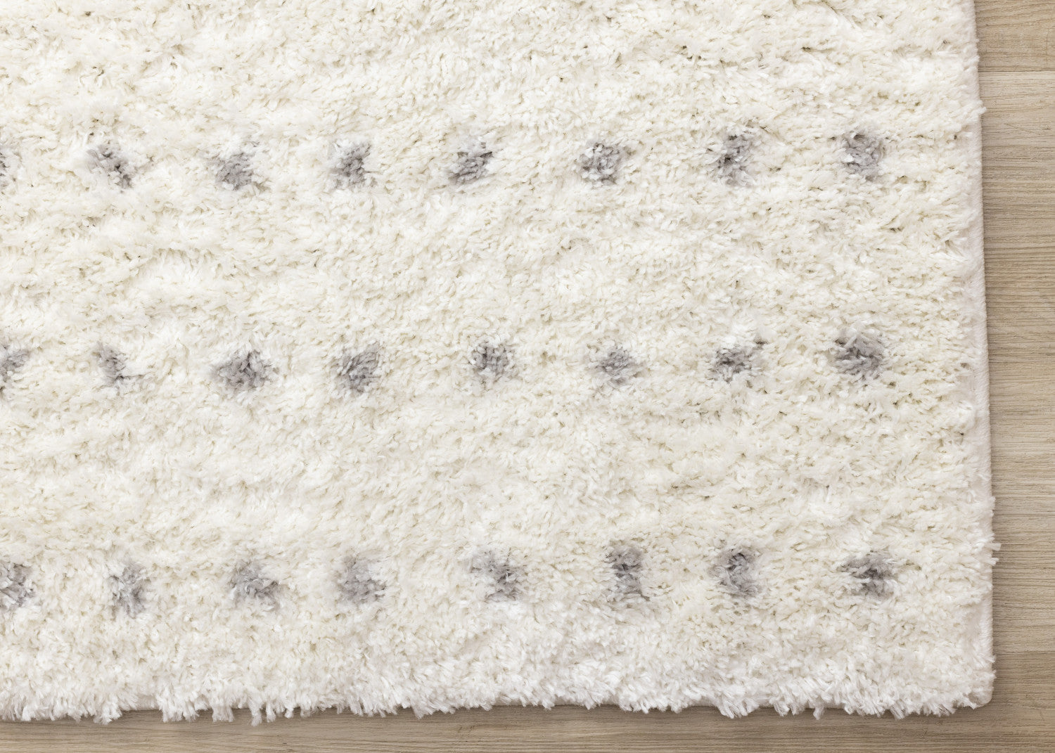 Palmer Casual Contemporary Speckled Area Rug - 7' X 10' - White/Grey