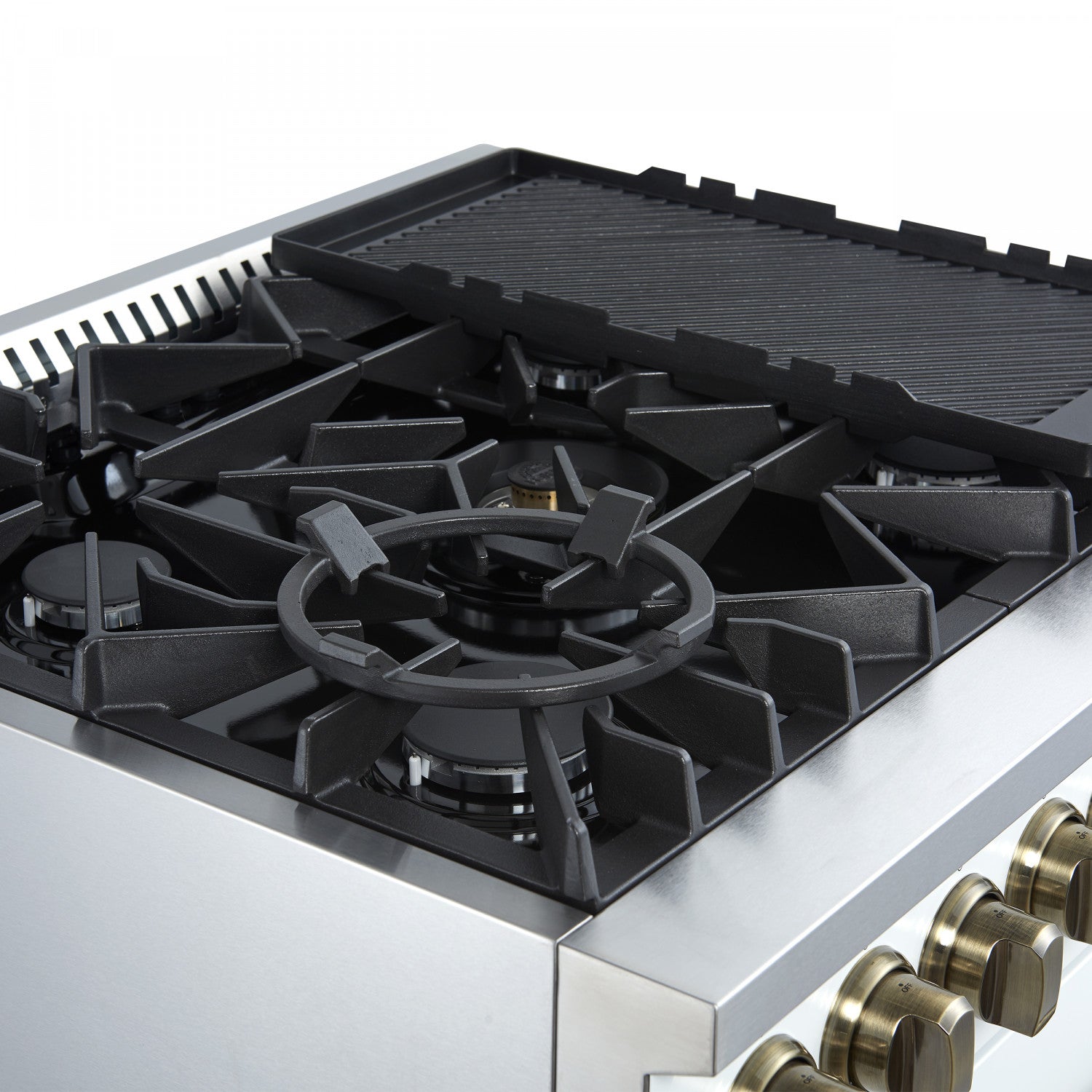 Forno Giovanni 30" White Freestanding Gas Range (4.32 Cu. Ft.) - FFSGS6274-30WHT