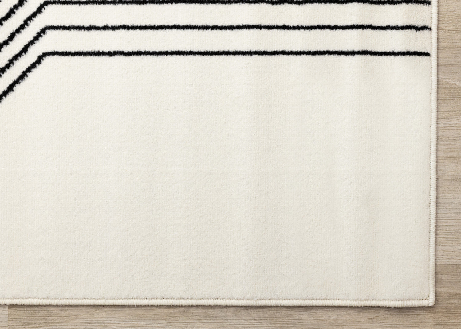 Functional Modern Soundwaves Area Rug - 8' X 11' - White/Black