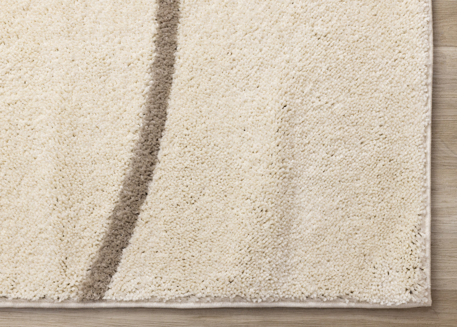 Palace Modern Curves Area Rug - 8' X 11' - Cream/Taupe