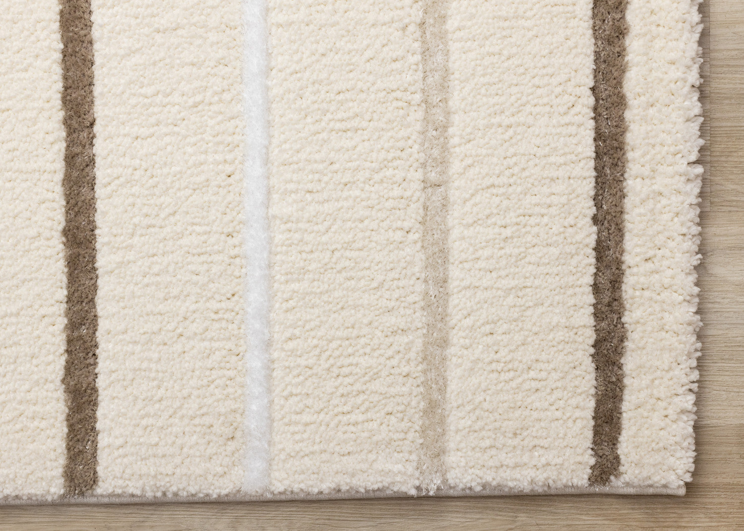 Sasha Soft Modern Lines Area Rug - 7' X 10' - Cream