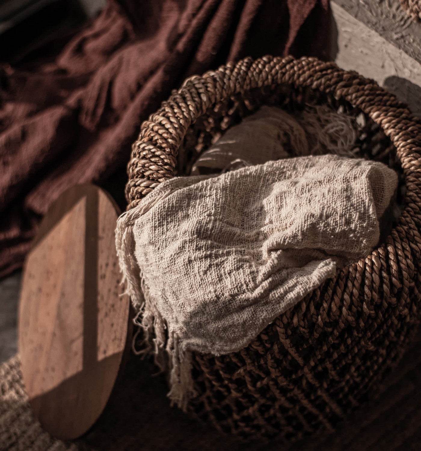 Bayan Knut Large Side Table - Brown