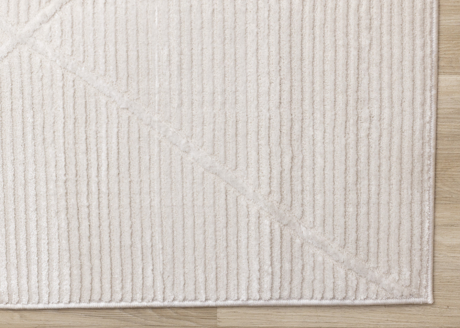 Logan Modern Lines Area Rug - 5' X 8' - Cream