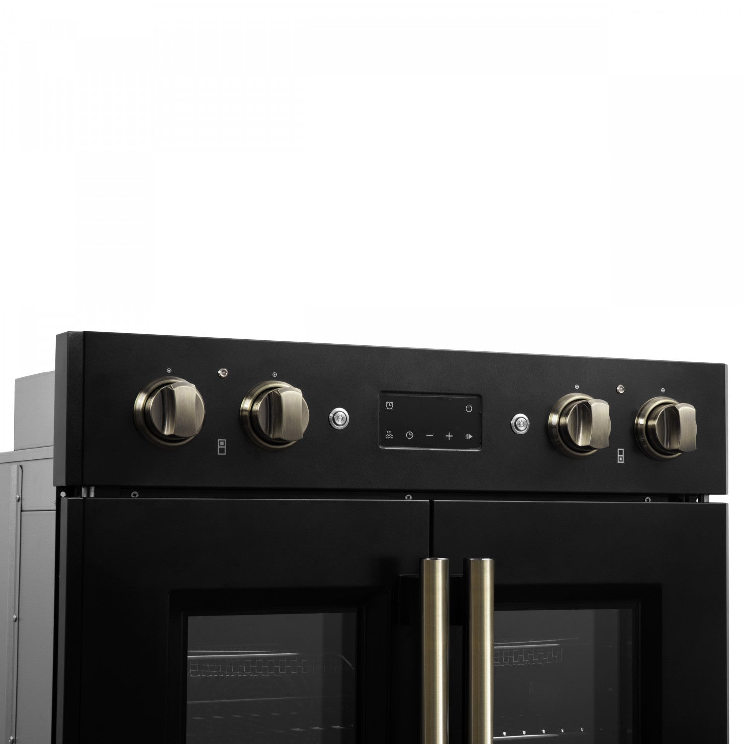 Forno Asti Black 30" French Door Double Wall Oven With Dual True Convection And Air Fry (7.36 Cu. Ft.) - FBOEL1340-30BLK