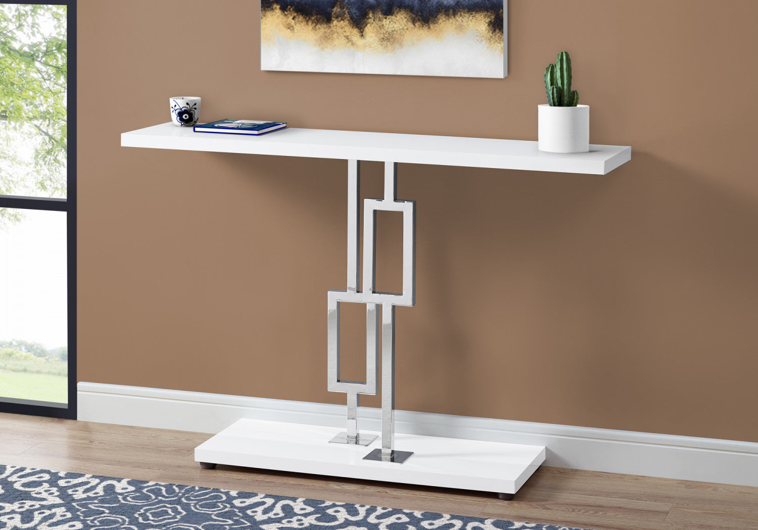 Trez Sofa Table - White