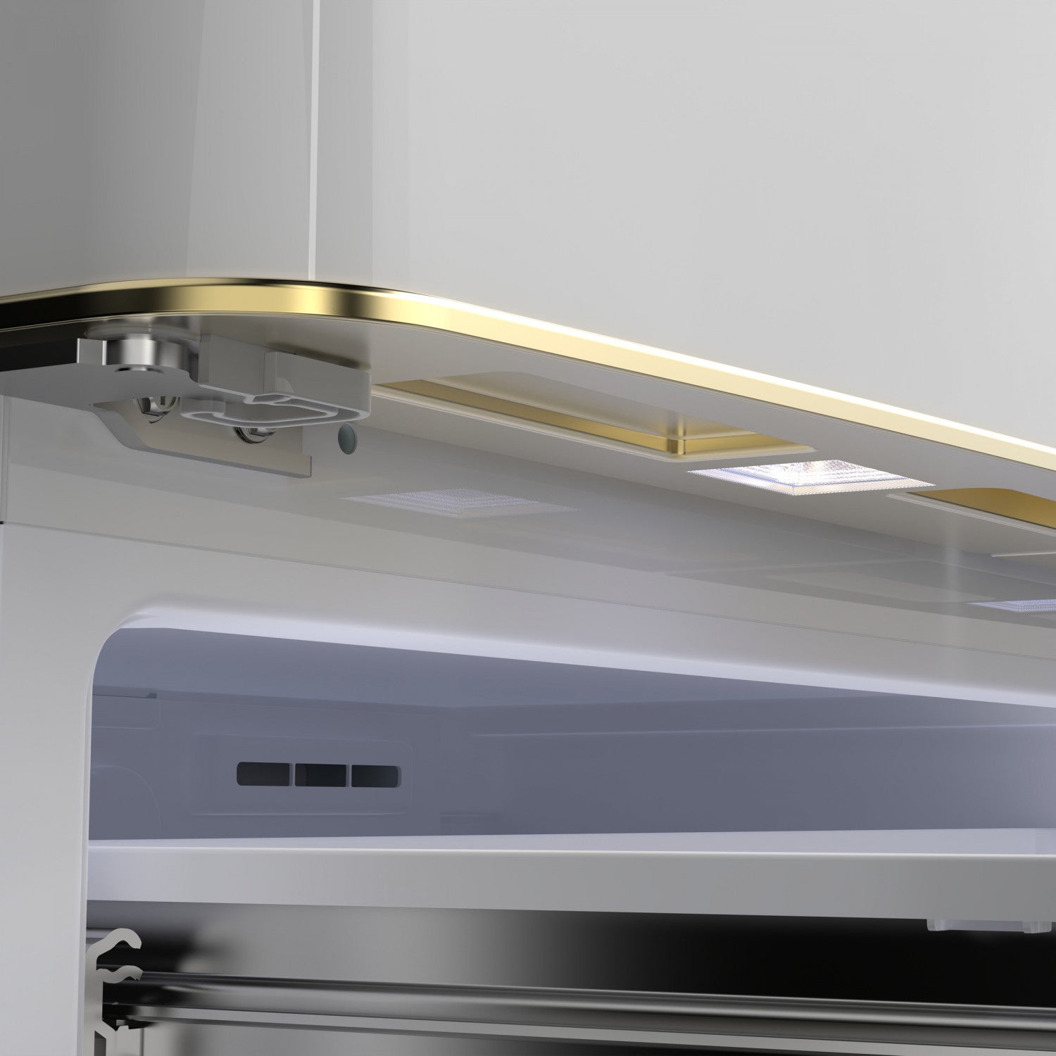 Forno Luigi 33" 18 Cu.Ft. White French Door Refrigerator - FFFFD1791-33WHT