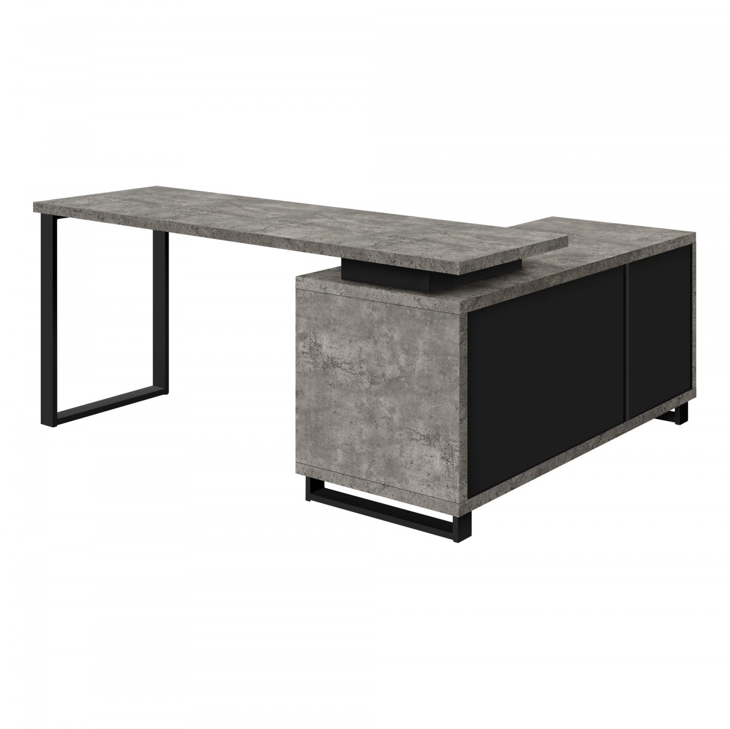 Runo Desk - Concrete Grey