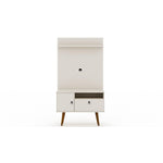 Otuken 35" TV Stand and Panel Set - Off White
