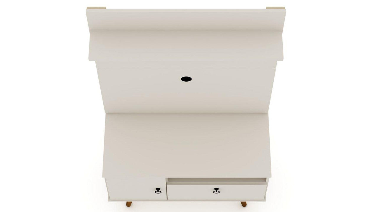 Otuken 35" TV Stand and Panel Set - Off White