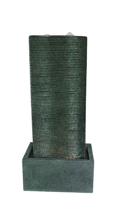 Modern Curved Waterfall Fountain With LED