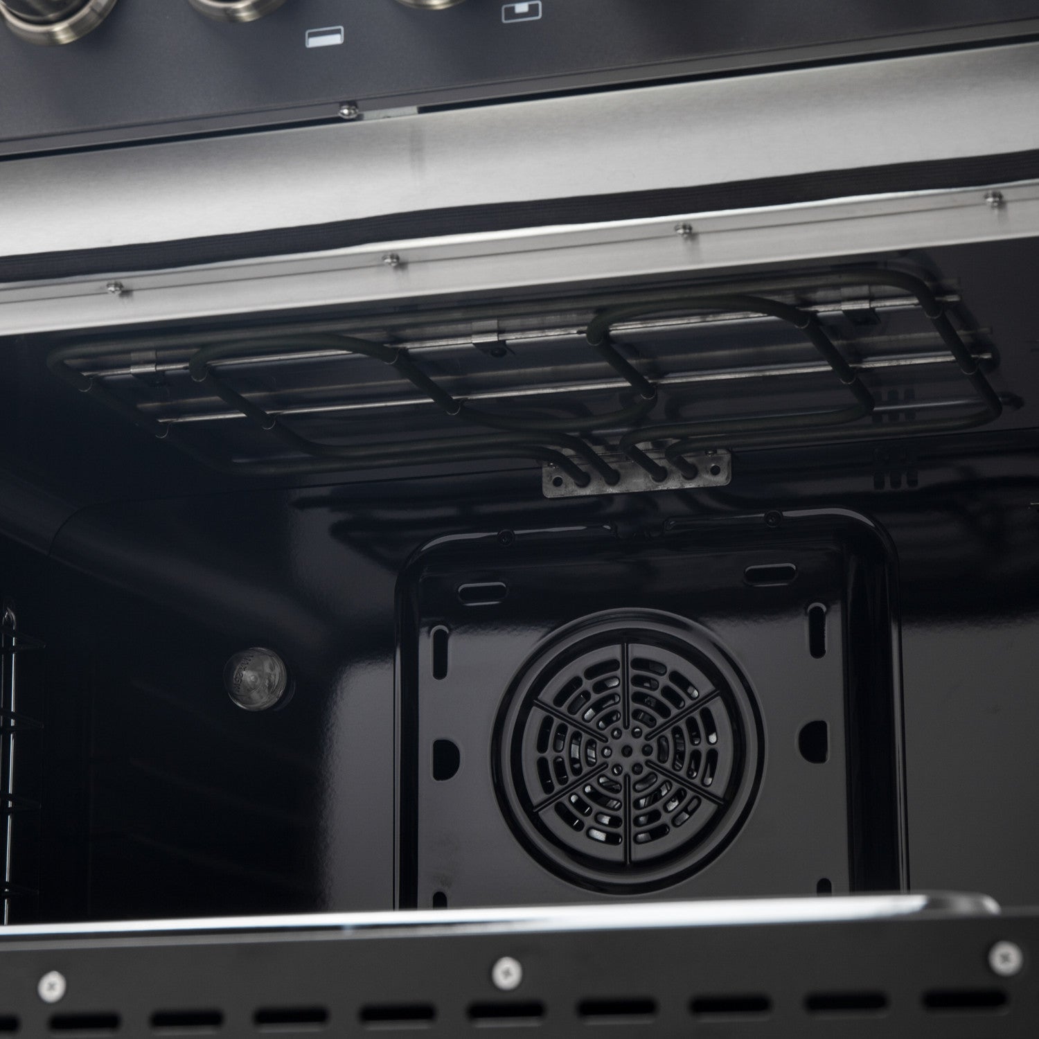 Forno Galiano 36" Black Dual Fuel Range with True Convection (5.36 Cu. Ft.) - FFSGS6156-36BLK