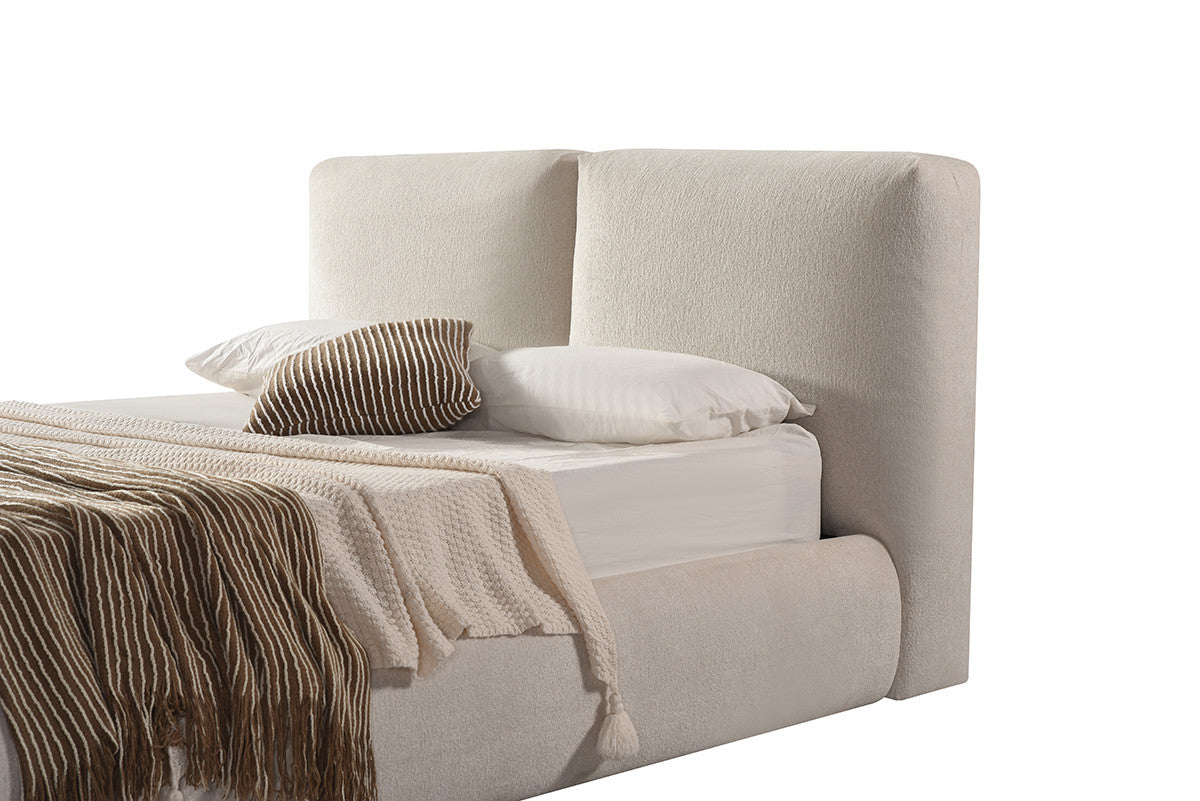Soleil King Bed - Beige