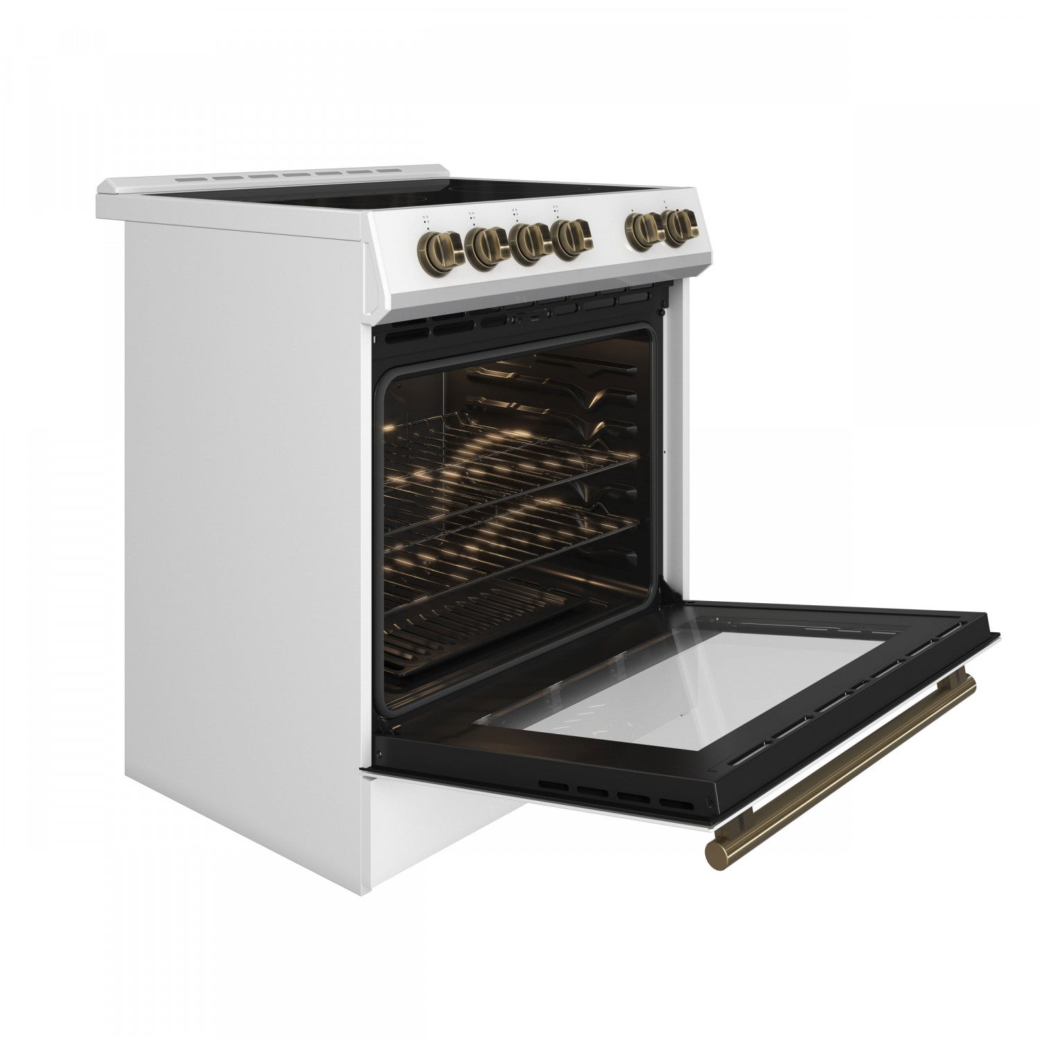 Forno Leonardo White Slide-In Electric Range (5.0 Cu. Ft.) - FFSEL6022-30WHT