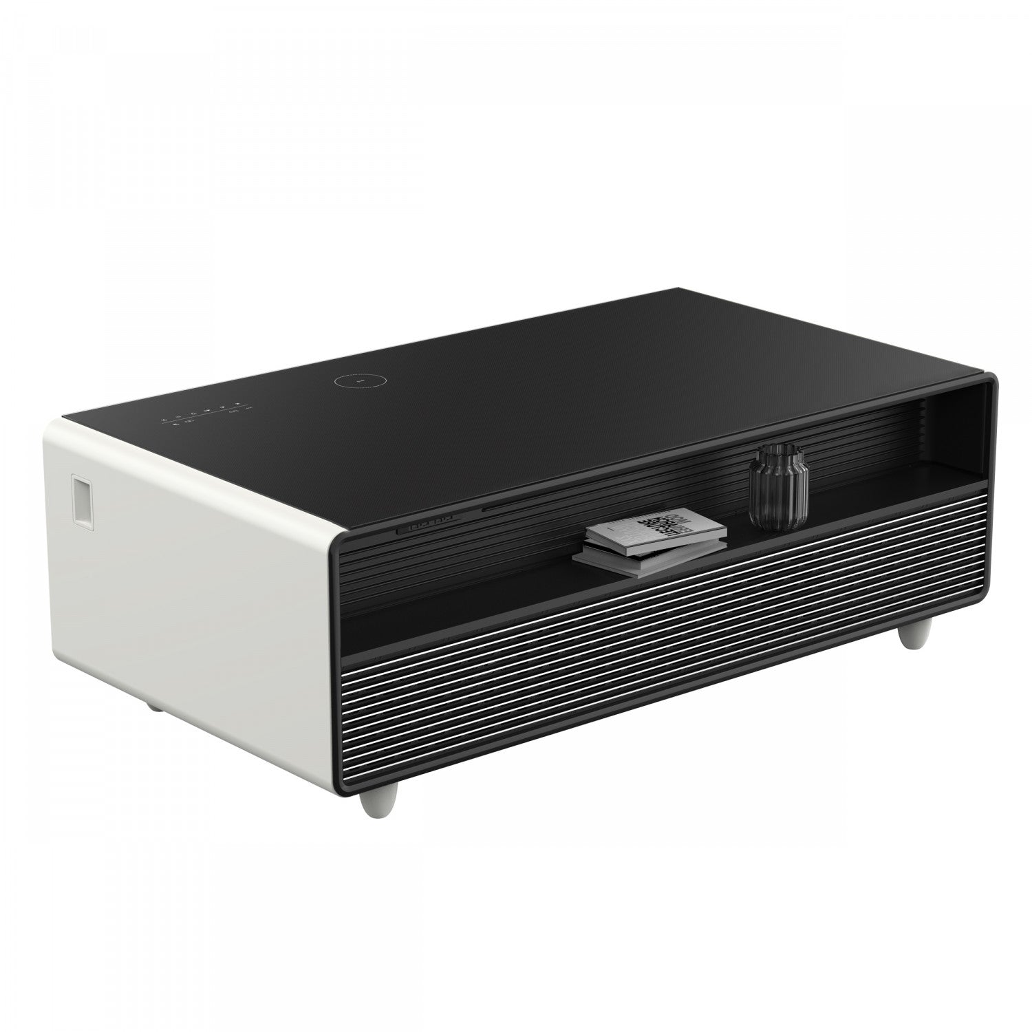 Forno Tavolo Smart Coffee Table With Dual Refrigerator Drawers - White - FCTFR7006-51WHT