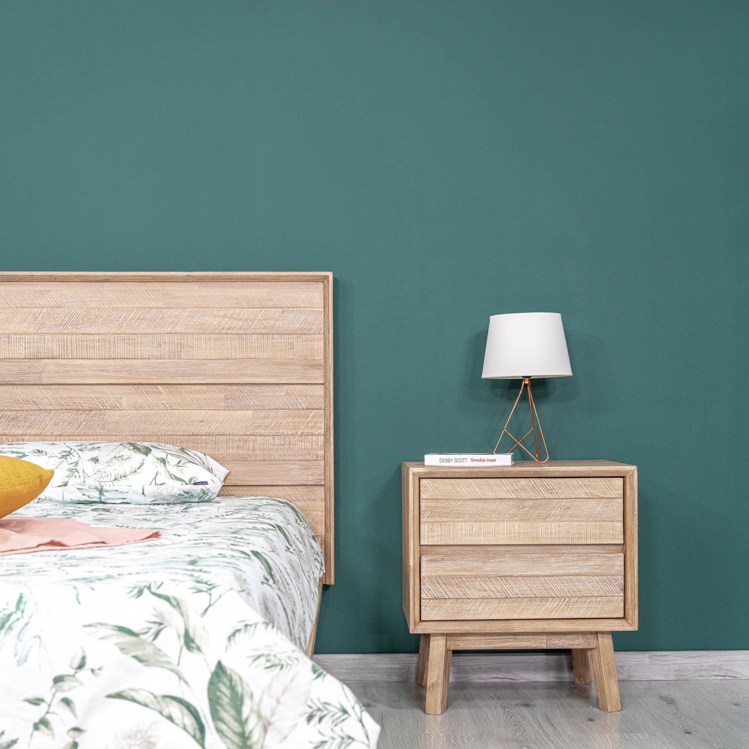 Abenra 2 Drawer Night Table - Light Driftwood