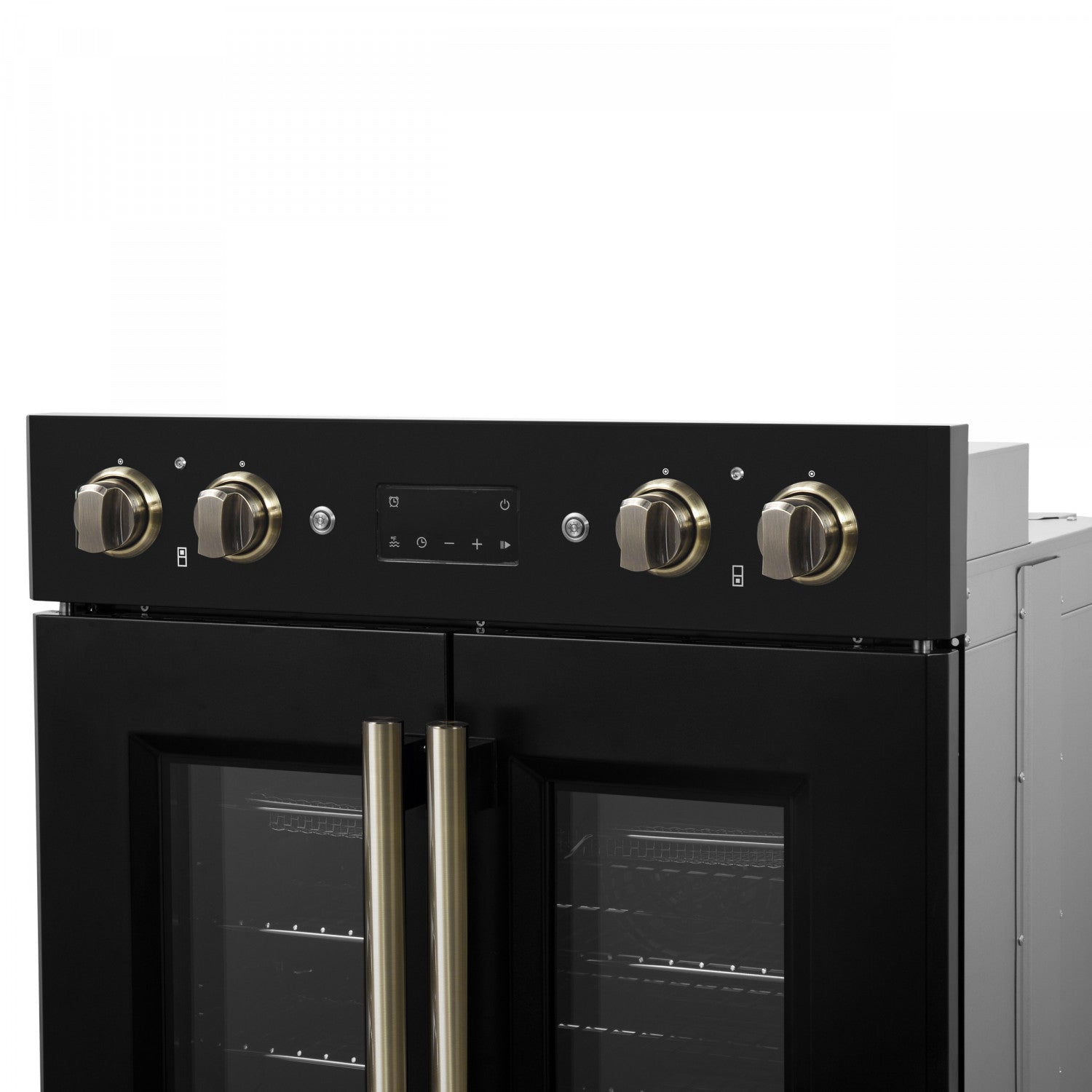 Forno Asti Black 30" French Door Double Wall Oven With Dual True Convection And Air Fry (7.36 Cu. Ft.) - FBOEL1340-30BLK