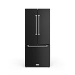Thor Kitchen - Gordon Ramsay Collection 30" 17.5 Cu. Ft. Matte Black Counter-Depth French Door Refrigerator with Ice Maker - RF3017FFD00-SS